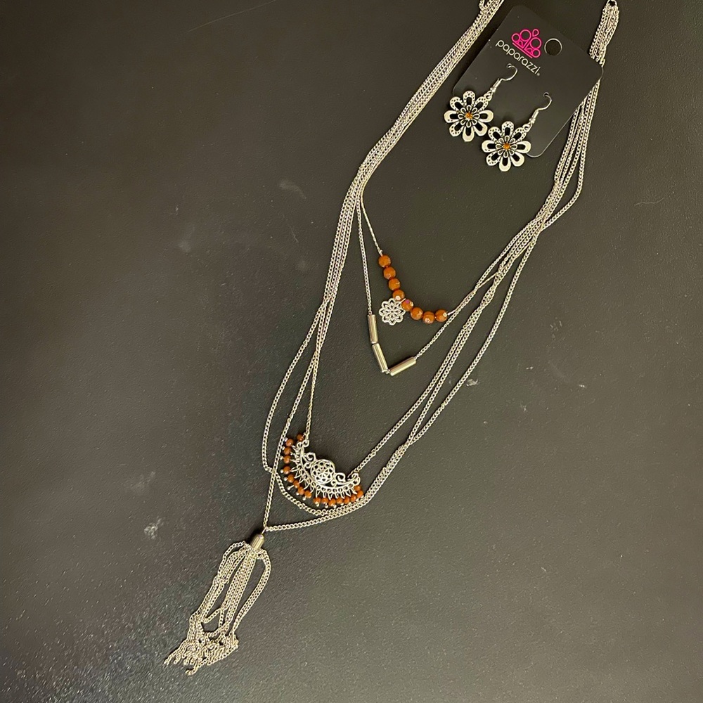 Paparazzi Necklace and Earrings
